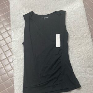 Soft Surroundings Black Fitted Tank Top NWT